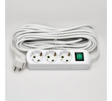 Удлинитель LETITIA 3х10м с заземл. с выкл. LEZARD 721-0310-302