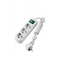 Удлинитель LETITIA 3х2м с заземл. с выкл. LEZARD 721-0302-302