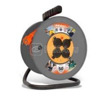 Удлинитель на катушке 4х50м с заземл. 16А IP44 ВЕМ-250 термо ПВС 3х2.5 UNIVersal 9634209