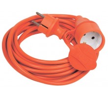 Удлинитель-шнур 1х5м вилка+розетка 2P+PE IP44 УШ-01РВ 3х1 оранж. ИЭК WUP10-05-K09-44