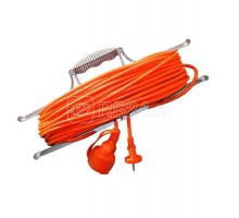 Удлинитель-шнур на рамке 1х50м без заземл. 6А IP44 УШ-6 ПВС 2х0.75 UNIVersal 9632020