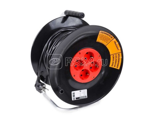 Удлинитель силовой на катушке 4х50м с заземл. STANDART ПВС 3х1 PROCONNECT 11-7607