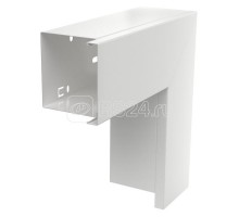 Угол плоский с крышкой кабель-канала 80х80мм сталь LKM F80080RW бел. OBO 6248428
