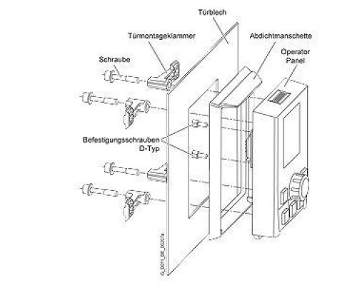 Устройство SINAMICS G120 DOOR для надверного монтажа панели оператора Siemens 6SL32560AP000JA0