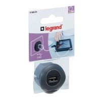 Устройство USB для зарядки 1.5А черн. Leg 050681