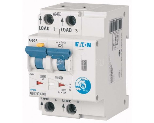 Устройство обнаружения дуги AFDD-20/2/B/003-LI/A EATON 187220