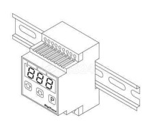 Устройство управления для монтажа на DIN-рейку IP30 (макс. 16А 230В) с регулированием по темп. поверхности (установка Тподдерж. от 0град.C до +63град.C) с выносным датчиком типа Pt100 Raychem RAYSTAT-CONTROL-11-DIN