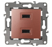 Устройство зарядное USB 12-4110-14 5В-2100мА медь ЭРА Б0027499