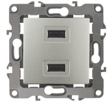 Устройство зарядное USB 12-4110-15 5В-2100мА перламутр ЭРА Б0027500