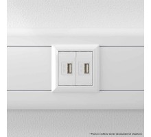 Устройство зарядное USB 2мод. 2.1А Avanti Белое облако DKC 4400542