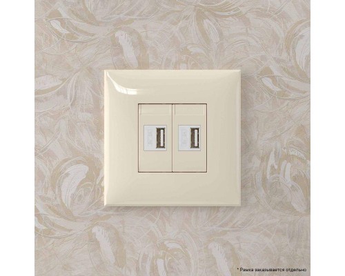 Устройство зарядное USB СП Avanti Ванильная дымка DKC 4405543
