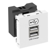 Устройство зарядное USB тип А(1.2 А/2х0.6А бел.) OBO 6105300