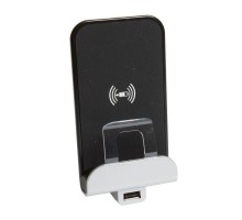 Устройство зарядное беспроводное Axolute Qi 1А с дополнит. разъемом USB A 5В 2.4А Leg BTC H4285CW2