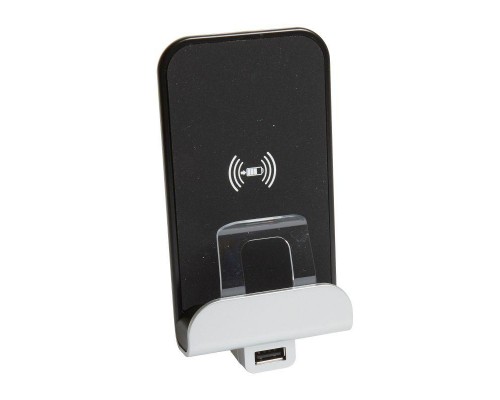 Устройство зарядное беспроводное Axolute Qi 1А с дополнит. разъемом USB A 5В 2.4А Leg BTC H4285CW2