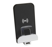 Устройство зарядное беспроводное Livinglight Qi 1А с дополнит. разъемом USB A 5В 2.4А Leg BTC LN4285CW2