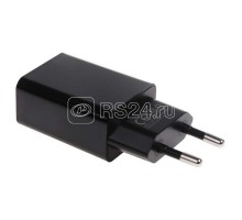 Устройство зарядное сетевое USB (СЗУ) (5В 2 100мА) черн. Rexant 18-2221