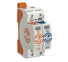 Устройство защиты от импульсных перенапр. УЗИП 150В CombiController V50-1+NPE+FS-150 1 пол. OBO 5093460