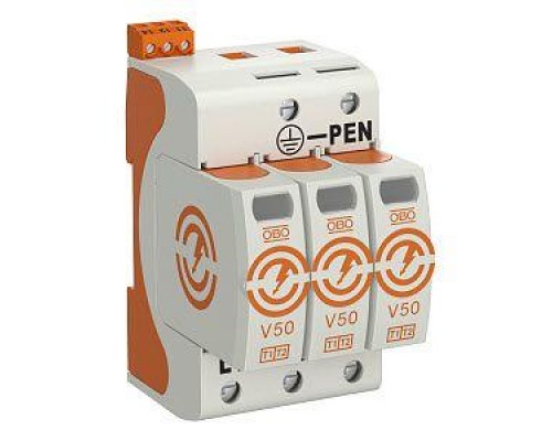 Устройство защиты от импульсных перенапр. УЗИП 150В CombiController V50-3+FS-150 3 пол. OBO 5093448