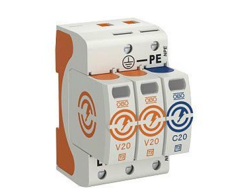 Устройство защиты от импульсных перенапр. УЗИП 150В SurgeController V20-2+NPE-150 2 пол. OBO 5095232