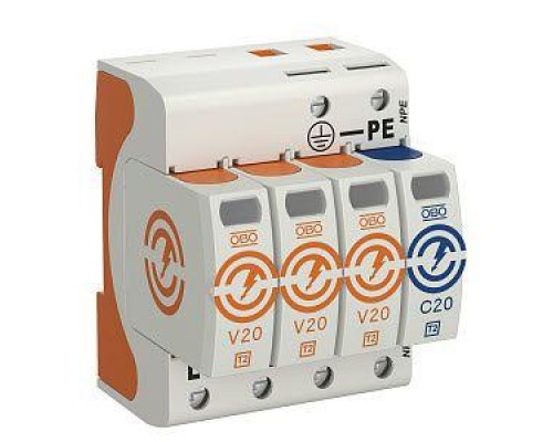 Устройство защиты от импульсных перенапр. УЗИП 150В SurgeController V20-3+NPE-150 3 пол. OBO 5095233
