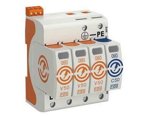 Устройство защиты от импульсных перенапр. УЗИП 320В CombiController V50-3+NPE+FS-320 3 пол. OBO 5093562