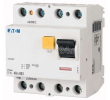 Устройство защитного отключения CFI6-40/4/01-A-DE 4п тип А 40А 100мА EATON 235789