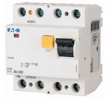 Устройство защитного отключения CFI6-40/4/03-A-DE 4п тип А 40А 300мА EATON 235790