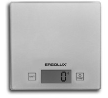 Весы кухонные ELX-SK01-С03 до 5кг 150х150мм сер. Ergolux 13429