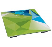 Весы напольные ELX-SB03-C34 до 180кг LED подсветка абстракция зелено-син. Ergolux 13435
