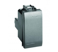 Выключатель 1-кл. 1мод. Brava 16А IP20 черн. DKC 77001N