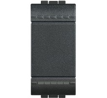 Выключатель 1-кл. 1мод. СП LivingLight 16А IP20 авт. клеммы антрацит Leg BTC L4001A