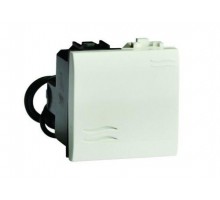 Выключатель 1-кл. 2мод. Brava 16А IP20 с подсветкой черн. DKC 77002NL