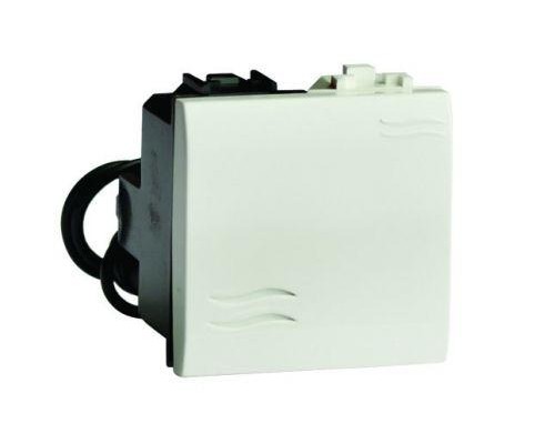 Выключатель 1-кл. 2мод. Brava 16А IP20 с подсветкой сл. кость DKC 75002SL