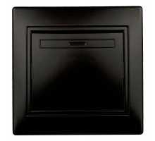 Выключатель 1-кл. 2мод. СП Plano 10А IP20 1-101-05 250В антрацит Intro Б0044560
