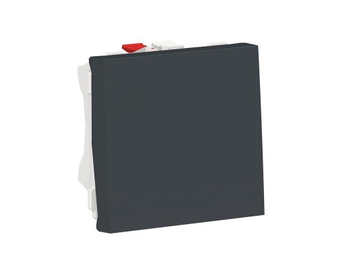 Выключатель 1-кл. 2мод. СП Unica Modular IP21 (сх. 1) 250В 10AX антрацит SchE NU320154