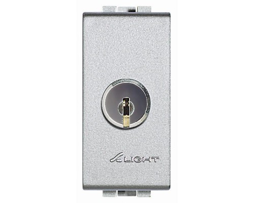 Выключатель 1-кл. 2п 1мод. СП LivingLight 16А IP20 алюм. Leg BTC NT4012C