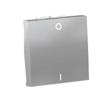 Выключатель 1-кл. 2п 2мод. СП Unica Modular IP21 (сх. 2) 250В 16AX алюм. SchE NU326230