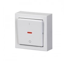Выключатель 1-кл. 2п ОП Impressivo 16А IP20 бел. ABB 2TKA00001840