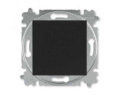 Выключатель 1-кл. 2п СП Levit IP20 антрацит/дым. черн. ABB 2CHH590245A6063