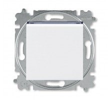 Выключатель 1-кл. 2п СП Levit IP20 бел./дым. черн. ABB 2CHH590245A6062