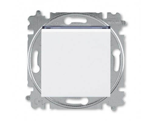 Выключатель 1-кл. 2п СП Levit IP20 бел./дым. черн. ABB 2CHH590245A6062