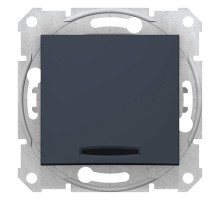 Выключатель 1-кл. 2п СП Sedna 10А IP20 (сх. 2) 250В с красн. индикацией графит SchE SDN0201170