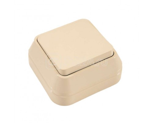 Выключатель 1-кл. ОП 10А IP20 крем. Makel 45201