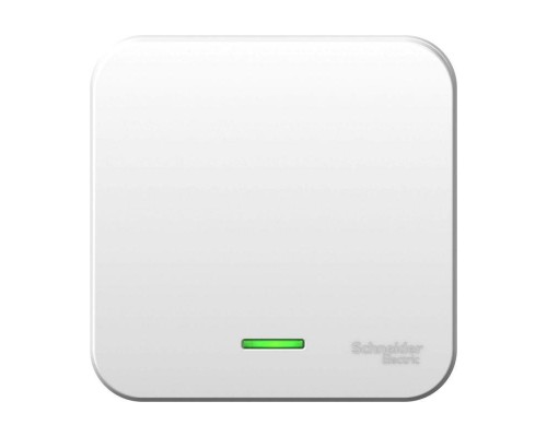 Выключатель 1-кл. ОП Blanca 6А IP20 (сх. 1) 250В с подсветкой с изолир. пластиной бел. SchE BLNVA061111
