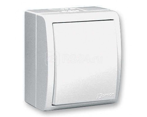 Выключатель 1-кл. ОП Simon 15 Aqua 10А IP54 с подсветкой винт. зажим бел. Simon 1594104-030