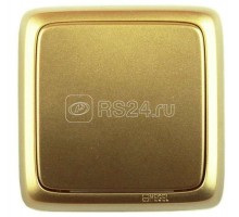 Выключатель 1-кл. ОП Альфа 16А IP20 250В с изолир. пластиной зол. HEGEL ВА16-113-07