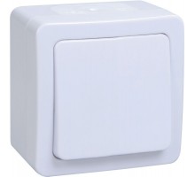 Выключатель 1-кл. ОП ГЕРМЕС PLUS 10А IP54 ВС20-1-0-ГПБ бел. ИЭК EVMP10-K01-10-54-EC