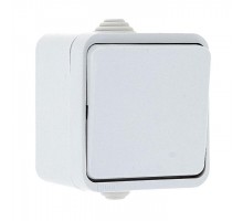 Выключатель 1-кл. ОП Прага 10А IP44 бел. EKF EKV10-021-10-44