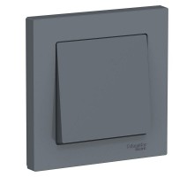 Выключатель 1-кл. СП AtlasDesign 10А IP20 (сх. 1) 10AX в сборе грифель SchE ATN000712