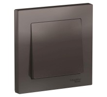 Выключатель 1-кл. СП AtlasDesign 10А IP20 (сх. 1) 10AX в сборе мокко SchE ATN000612